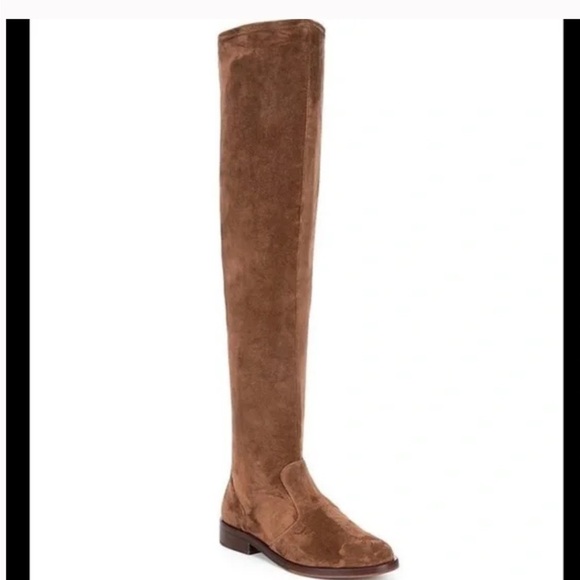 NWT Antonio Melani sz 6 Aleenna brown microsuede OTK boots